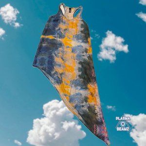 Van Gogh Inspired Silk Asymetrical Racerback Tank S